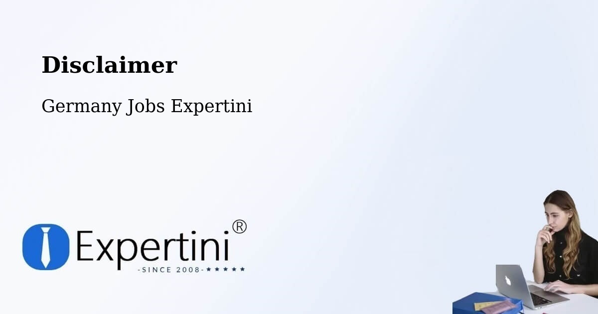 Disclaimer - Germany Jobs Expertini